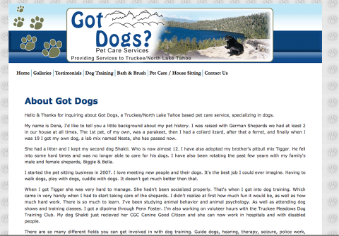 got dogs site image for catanzaro creations
