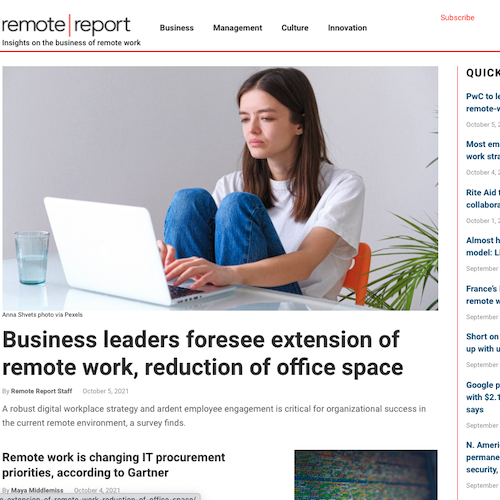remote report news website
